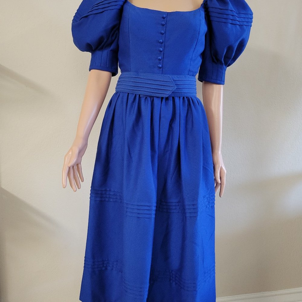 Royal Blue Scoop Neck dress